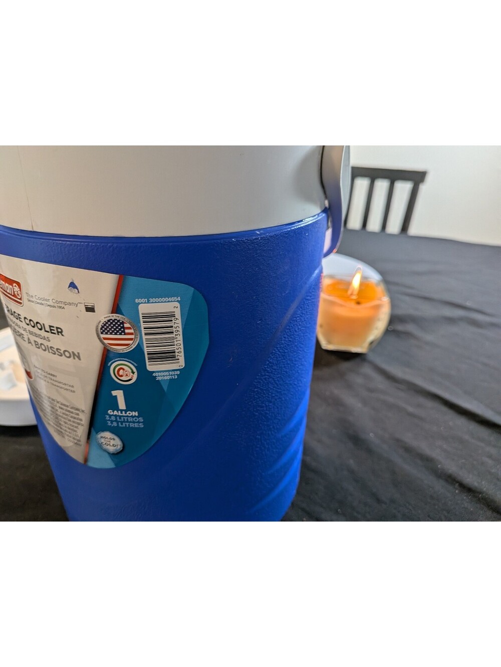 Coleman 1 Gallon Beverage Cooler Blue White Insulated Jug Handle